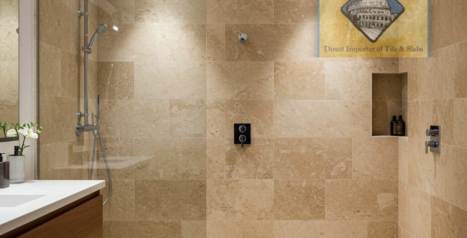Travertine Shower Slabs