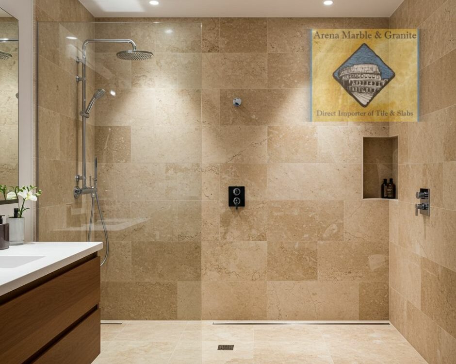 Travertine Shower Slabs