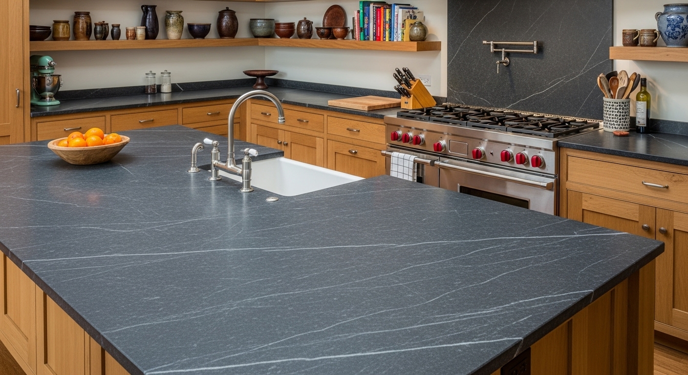 Soapstone countertop