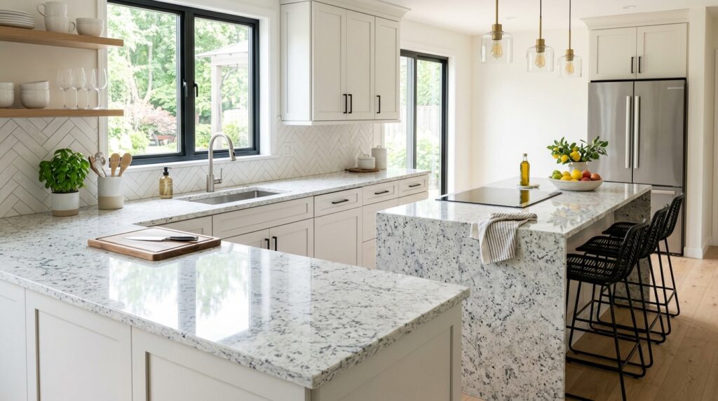Granite kitchen countertop