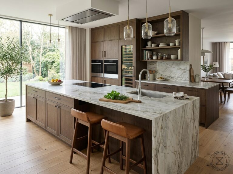 Quartzite kitchen countertop