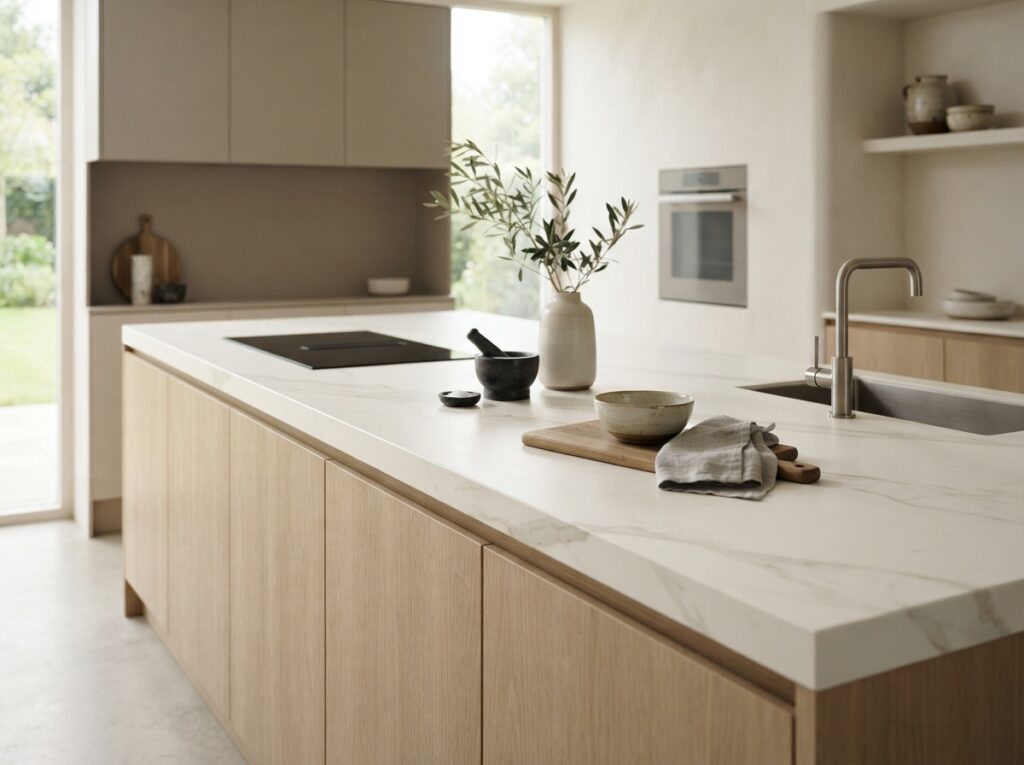 porcelain kitchen countertop