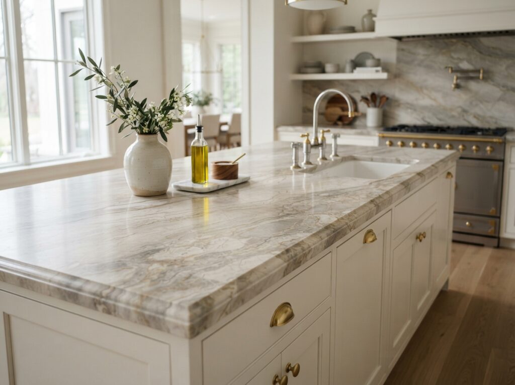 quartzite kitchen countertop