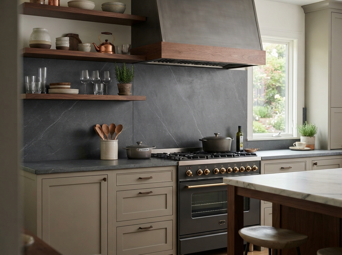soapstone backsplash slabs